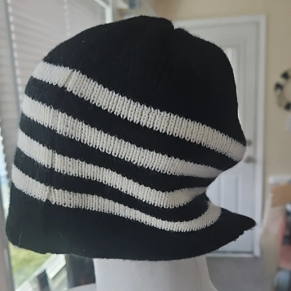 Disney Black and White Striped Halloween Hat
